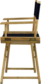 Casual Home 18" Director's Chair Natural Frame with Navy Canvas