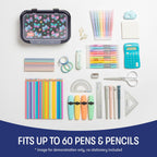 ZIPIT: Pencil Box Bundle: Rainbow & Butterflies - Recycled Plastic Cases, Large Capacity Storage Organizers, School Supplies-Stationary, Kid-Girl-Boy