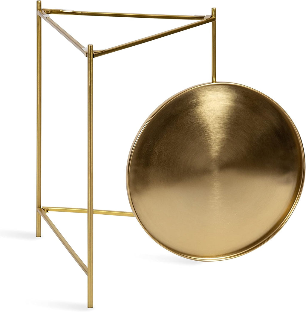 Kate and Laurel Ulani Modern Nesting Side Table; Set of 2; Gold; Sophisticated Glam End Tables for Storage and Display