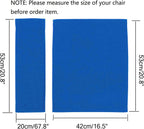 STAY GENT 2 Set Replacement Cover Canvas for Directors Chair, 20cm X 52cm + 52cm X 41cm Blue