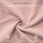SoarFlash Velvet Sectional Sofa Ottoman, Pink