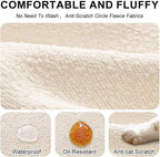 Bench Cushion for Indoor Outdoor Furniture Tufted Thicken Bay Window Seat Cushion Non Slip Waterproof Dining Piano Bench Pad Pillow Anti Cat Scratch for Patio Porch Swing(8,73x20in/185x50cm)