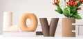Creative Vase Set of 4, Modern Nordic Boho Style Flower Vases Home Decor for Living Room Kitchen Office(Khaki/Dark Brown/Orange/Beige)
