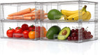 Wide Large Stackable Storage Drawers(2 Pack),Multi-purpose Clear Plastic Organizer Bins with Handles, Easy to Assemble for Bathroom Home Closet Under Sink Kitchen Pantry Medicine Cabinet
