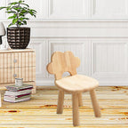 Stepping Foot Stool Nonslip Ottoman Wooden Stool Backrest Lightweight Bedside Craftsmanship Shoe Change Stool Suitable for Kids Room Home