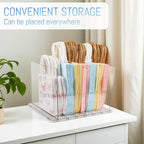 Gift Bag Storage Organizer:Acrylic reusable grocery bag organizer bag, Adjustable Shelf Divider Bag Organizer for Small Closet Upgraded to four partitions for more convenient storage