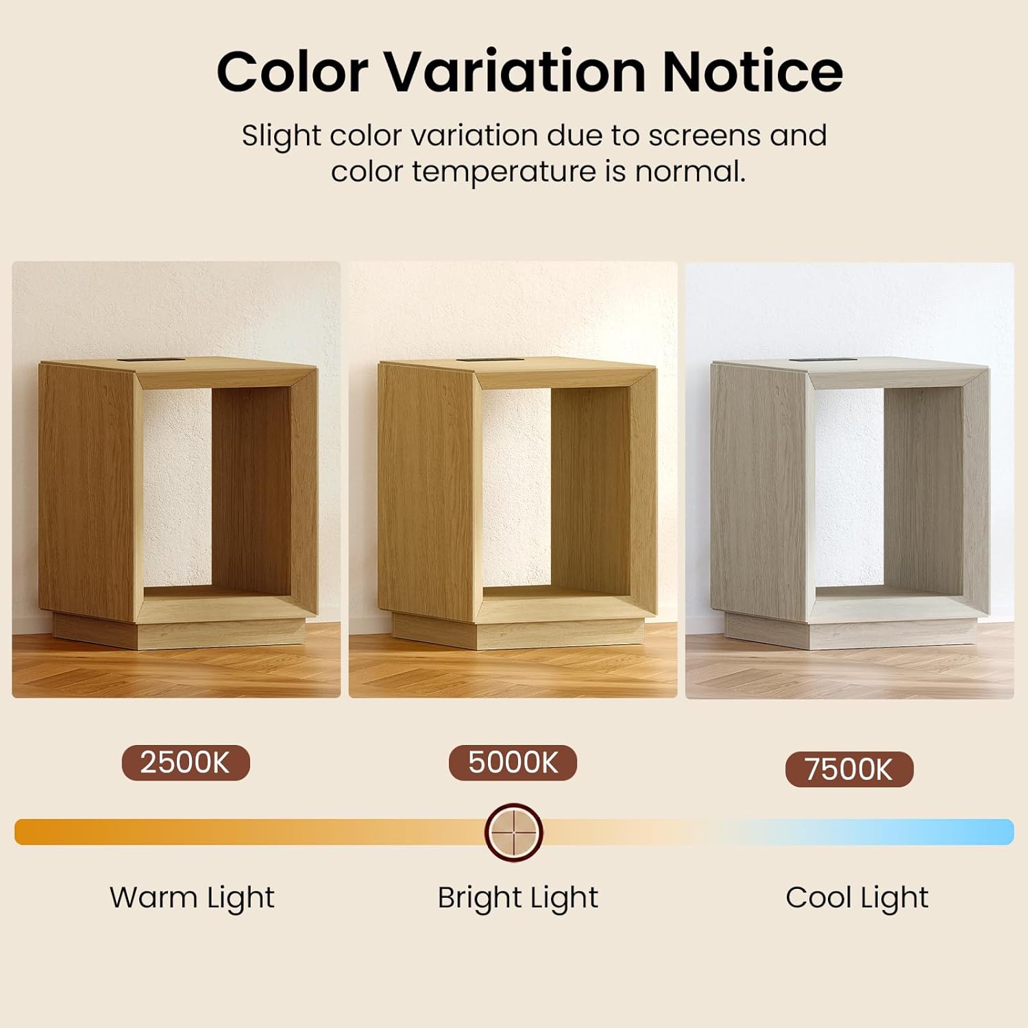 ModernMate End Table with Charging Station, 2-Tier Side Table with Open Storage, Wood Nightstand with USB Ports & Outlets, Modern Bedside Table for Bedroom Living Room, Easy Assembly, Natural Wood