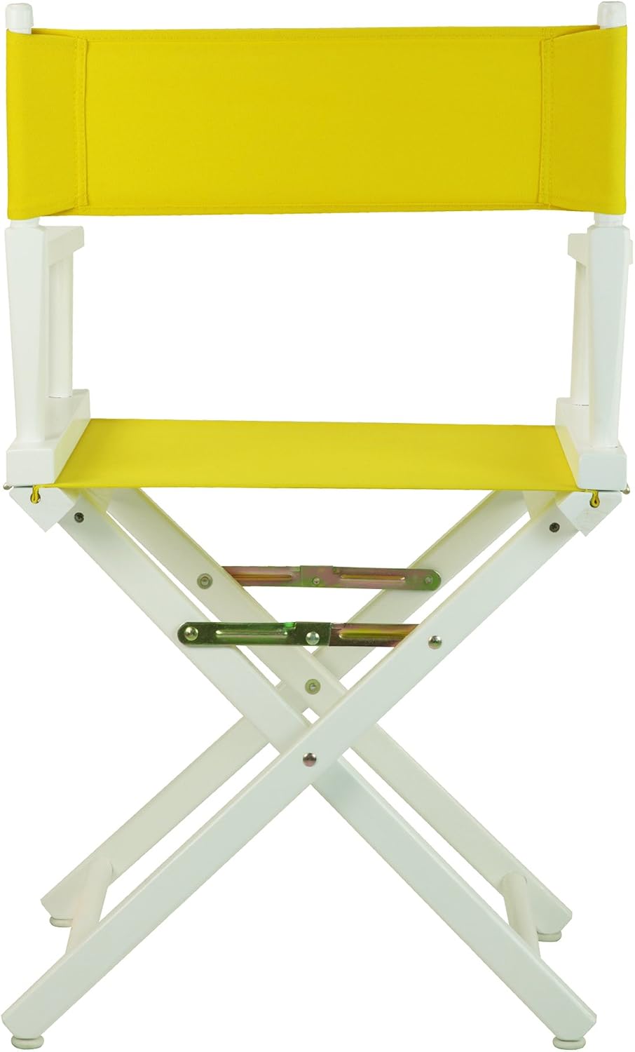 Casual Home 18" Director's Chair White Frame with Yellow Canvas