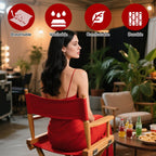 STAY GENT Director's Chair Canvas Replacement Kit 21" L x 8" W - 21" L x 16.5" W Replacement Canvas Durable Cotton Canvas Seat & Back Covers for Home,Model Artist,Makeup,Show Dressing Room, 1 Set Red