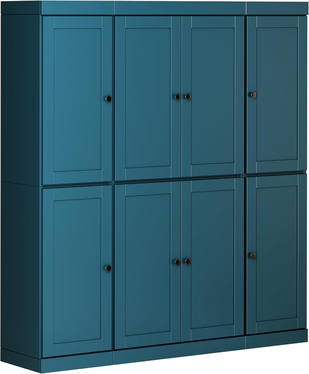 Palace Imports 100% Solid Wood 65"" Pantry Cabinet with Shaker Doors, 2-Drawers & Adjustable Shelves