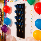 Darts Holder Wall Mounted Displays: Suit for 12 Steel/Soft Tip Darts,with Metal Hook & Storage Bag