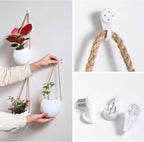 Set of 3 Ceramic Wall Planters Small Pocket Vases Hanging Decor | (paired with real or fake flowers) Wall Decor for Home Entryway, Hallway, Bathroom, Living Room, Dining Room, Office, Garden