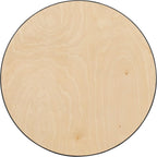 Flash Furniture Lars 36'' Round Wood Cocktail Table with 30'' and 42'' Columns, Wood Bar Height Table for Commercial or Residential Use, Natural