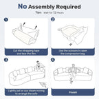 110” Modern Curved Sofa,Oversized Couch for Living Room,Cloud Couch with Boneless Couchs,Modular Sectional Sofa with Deep Seat,No Assembly Required,Black