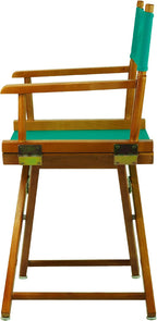 Casual Home 18" Director's Chair Honey Oak Frame with Teal Canvas