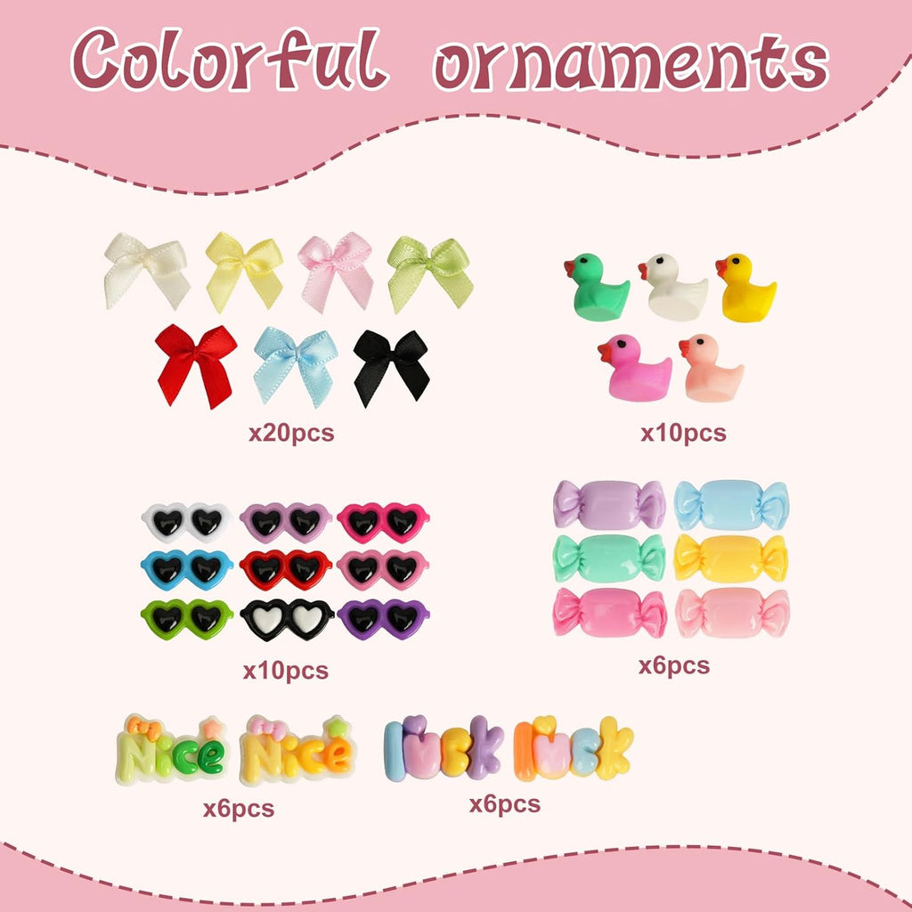 50 Set Personalized Cheer Pins Spirit Clip Kit, Wooden Color Clothespins with 200 Beads, 58 Resin Charms & Gem Stickers, DIY Team Spirit Pins Making Kit for Sports Party, Classroom & Cheer Events