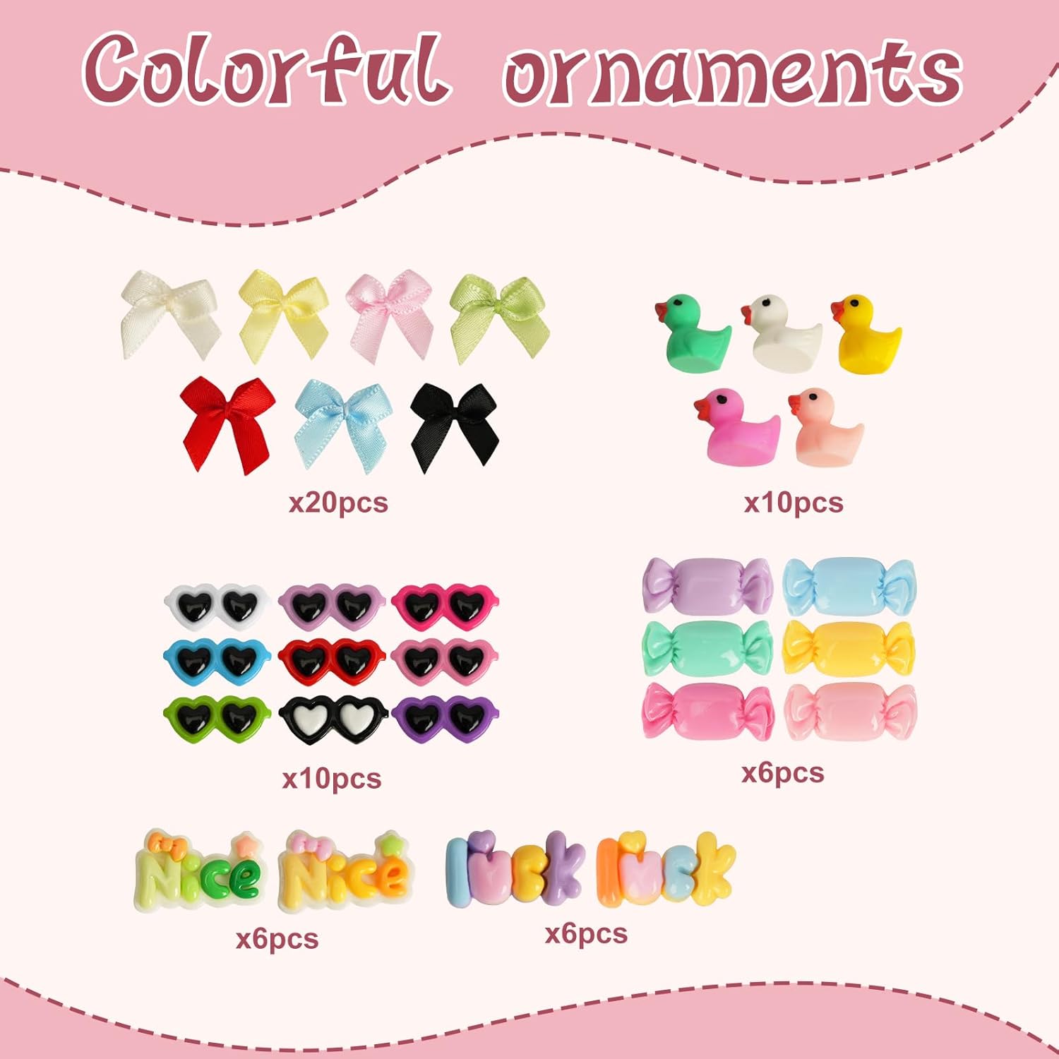 50 Set Personalized Cheer Pins Spirit Clip Kit, Wooden Color Clothespins with 200 Beads, 58 Resin Charms & Gem Stickers, DIY Team Spirit Pins Making Kit for Sports Party, Classroom & Cheer Events