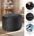 5FT Bean Bag Chair for Adults, Gaint Bean Bag with Filling, Memory Foam Bean Bags with Ultra Soft Washable Dutch Velvet Cover, Beanbag for Living Room, Bedroom and Gaming Room -5 Foot, Black