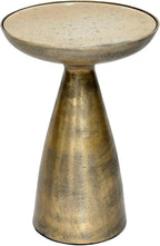 Hourglass Antiuqe Brass Side Table
