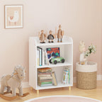 3 Tier Bookcase, Book Display, Bookshelf Toy Storage Cabinet Organizer for Room, Playroom, Nursery
