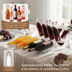 Clear Acrylic Wine Rack, Modular Stackable Countertop Wine Bottle Holder with Leaf Shaped Support, Multi Purpose Versatile Wine Display Stand for Home Bar Party Daily Organizing (4pcs)
