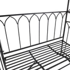 Metal Garden Arbor Bench with Trellis for Outdoor Seating