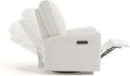 Storkcraft Sorrento Deluxe Power Recliner Swivel Glider – Premium Electronic Nursery Rocking Chair, Oeko-TEX 100 Certified, Includes Dual-USB Charging Port with USB-A & USB-C (Ivory Boucle)