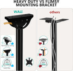 WALI Ceiling TV Mount for 26-65 Inch LCD LED OLED 4K TVs, Hanging Pole Ceiling Mount TV Bracket Up Down, TV Ceiling Mounts for Gym Patio Gazebo, up to 110 lbs, Max VESA 400x400mm (CM2665), Black