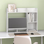 Hagen Desktop Bookshelf, Desk Hutch, Desk Organizer with 5 Shelves, for Home Office, Study Room, White