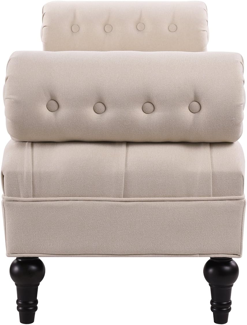 Jennifer Taylor Home Lewis Bolster Bench, Sky Neutral