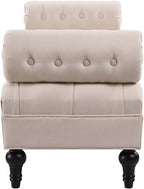 Jennifer Taylor Home Lewis Bolster Bench, Sky Neutral