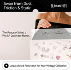 Hudson Hi-Fi Anti-Static Vinyl Record Inner Sleeves - Protective Vinyl Record Inner Sleeve 500 Pack - Protect Your LP Albums from Scratches, Dust & Dirt - Acid-Free Rice Paper Interior Disc Covers