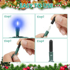 120 Pcs No Glow Caps for String Lights, Soft Rubber Christmas Blackout Light Cap Covers for 5mm Diameter Christmas LED String Lights to Hide The Extra Lights Not Needed（120 PCS）
