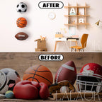 LALAOKS Basketball Holder Wall Mount for Basketball, Soccer Ball, Volleyball, Football, Rugby