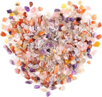 Swpeet 1.1 Pound Small Tumbled Chips Stone Gemstone Chips Crushed Pieces Irregular Shaped Stones Crystal Chips Stone Perfect for Jewelry Making Home Decoration