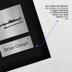 HWC Trading Brian Clough Nottingham Forest Gifts Printed Signed Autograph Picture for Soccer Fans and Supporters - US Letter Framed (ID-007475)