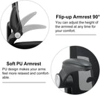 Drafting Chair,Tall Office Chair, Ergonomic Standing Desk Chair with Flip-up Armrests,Mid-Back Counter Height Computer Task Chair with Lumbar Support and Adjustable Footrest Ring,Black
