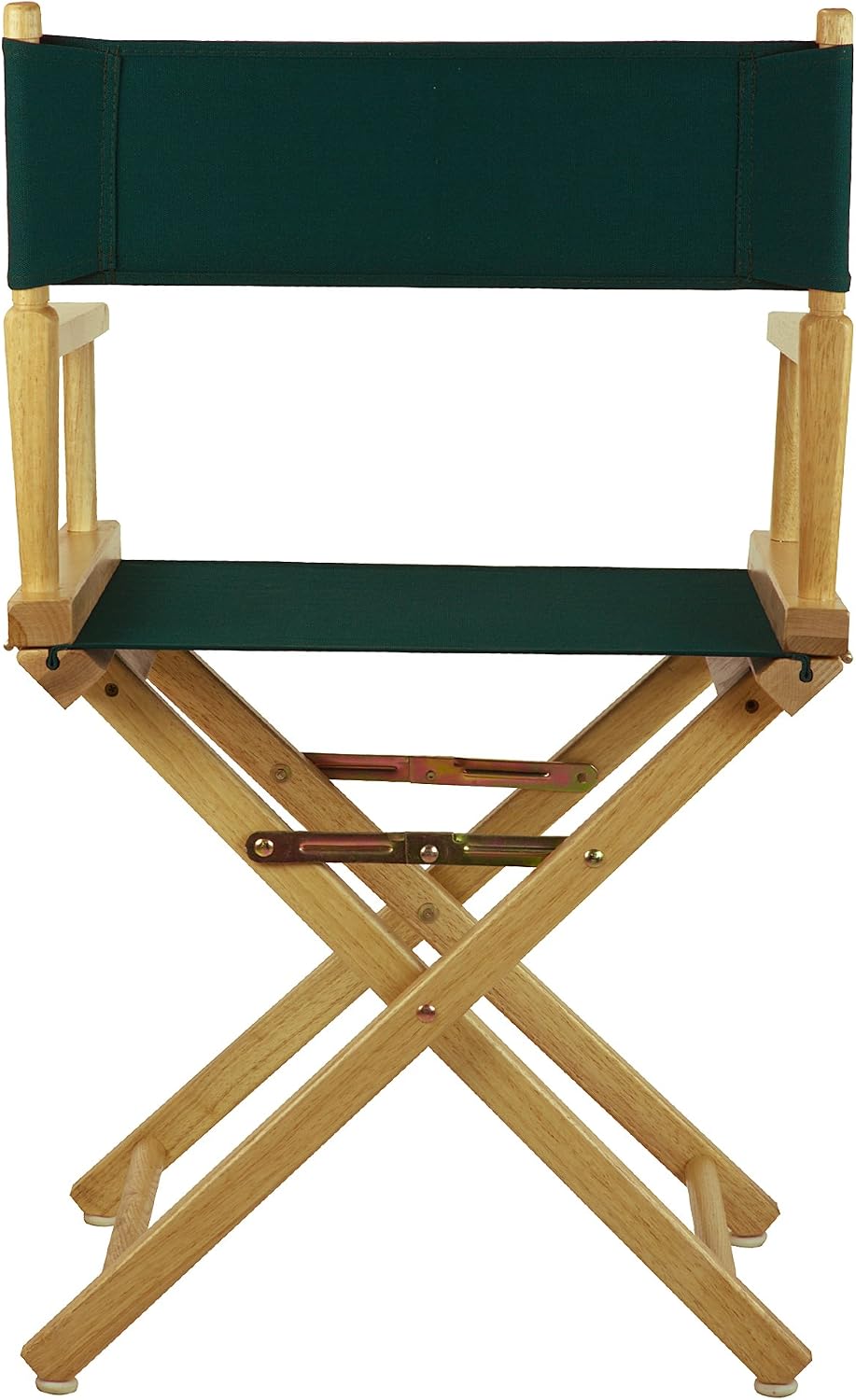 Casual Home 18" Director's Chair Natural Frame with Hunter Green Canvas