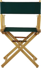 Casual Home 18" Director's Chair Natural Frame with Hunter Green Canvas