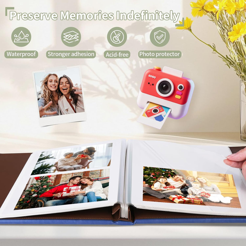 Valentine's Day Photo Album for 3x5 4x6 5x7 Pictures,Anniversary Hand Made DIY Albums for Girlfriend Boyfriend,Couples Memory Book,Engagement Scrapbook Album (Album Choose you-Dark Blue)