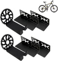 MZYRH Heavy Duty Bike Wall Mount, Stainless Steel, 2 Pack, Bicycle Storage Rack, Ideal for Road, Mountain or Hybrid Bikes