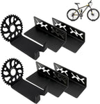 MZYRH Heavy Duty Bike Wall Mount, Stainless Steel, 2 Pack, Bicycle Storage Rack, Ideal for Road, Mountain or Hybrid Bikes