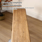 32” Farmhouse Wooden Living Room Dining Indoor Multifunctional Elm Benches Wood Kitchen Entryway Solid Wood Bench for Hallway 80cm
