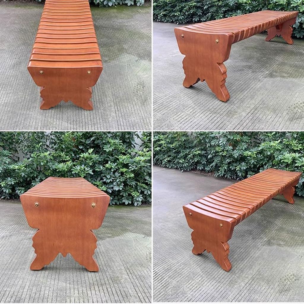 Patio Benches for Outdoors Park Bench, Outdoor, Leisure Public Seat, Square Chair, Garden, Pineapple Grid Garden Benches for Outdoors