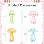 XXXFLOWER Glass Mushroom Vase Propagation Planter Window Plant Propagation Station Crystal Hydroponic Mushroom Jars for Plant Cuttings Unique Glass Bud Flower Vase Indoor for Home Office Garden Decor