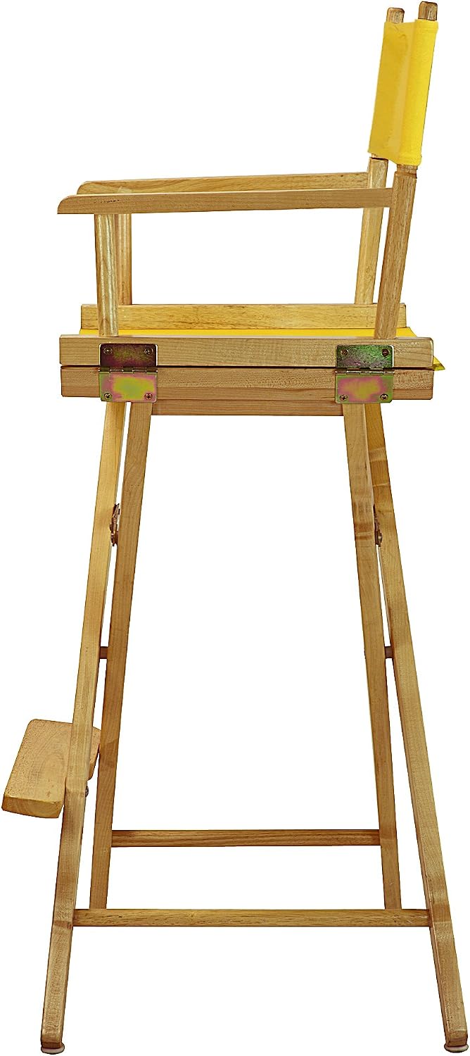 Casual Home 230-00/021-34 Director Chair 30" - Bar Height Natural Frame/Gold Canvas