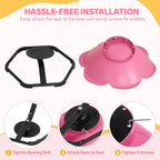 Spinning Chair for Autistic Kids, Flower-Shaped Sensory Spinning Chair for Balance & Coordination, Sit and Spin Sensory Chair, Autism Sensory Toys for Coordination Balance Focus (Pink)