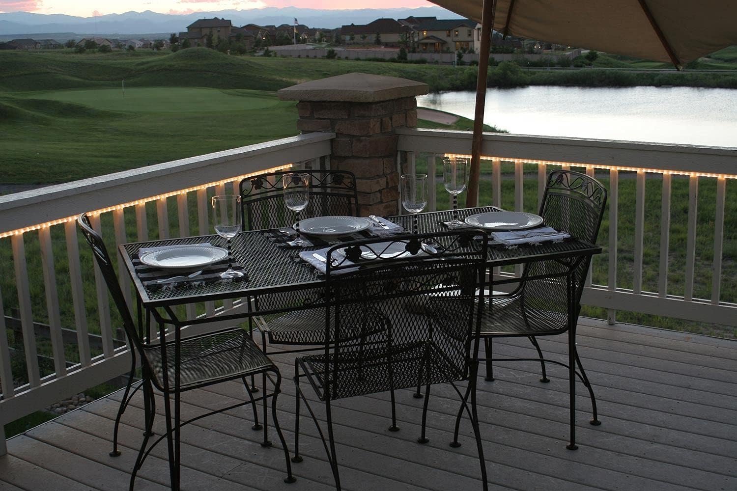 Novelty Lights 10 Pcs 1/2 Inch Rope Light Track Channel, Made in USA 3 Feet Long, UV Protected PVC Plastic Clear Mounting Rope Light Channel for Indoor Outdoor