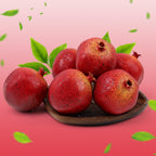 6pcs Fake Pomegranates,Realistic Fake Fruit for Home Decor,Plastic Artificial Pomegranates Decor