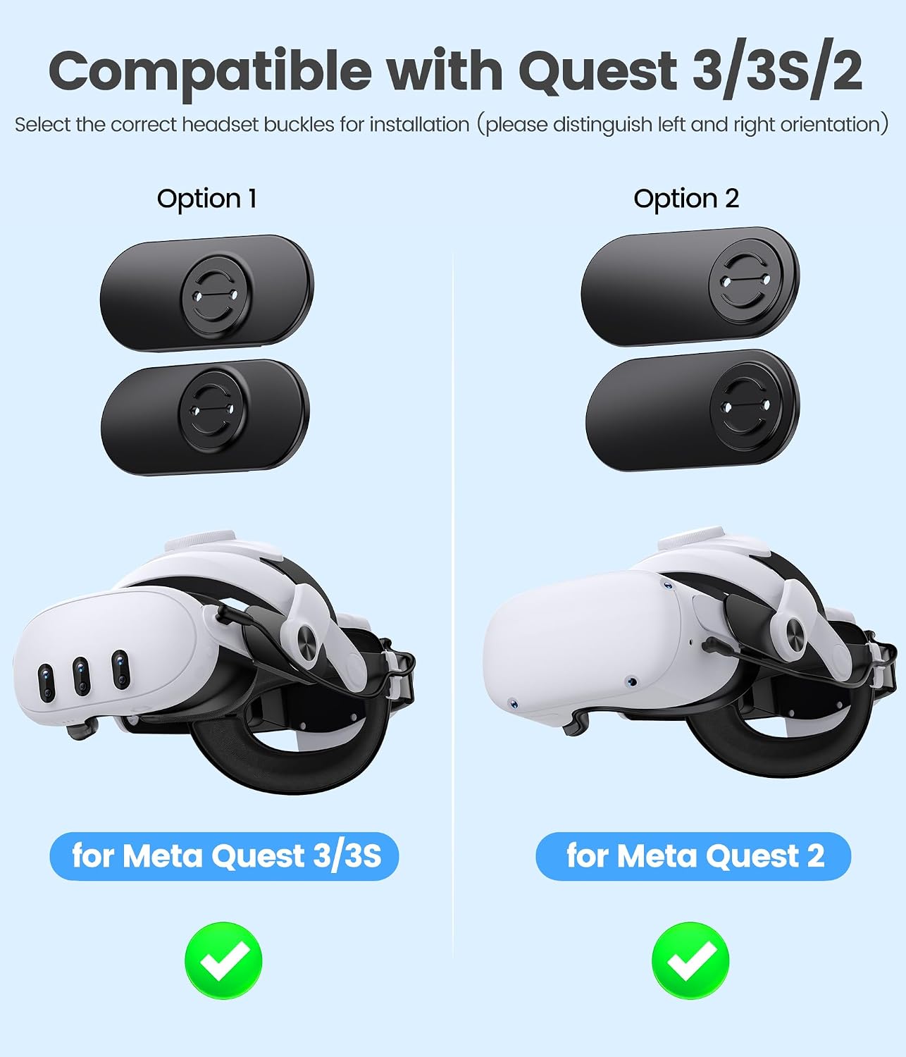 DXKK Head Strap for Meta Quest 3/3s/2 with 15000mAh Battery & Charger Dock- Extended 8H and Balanced, Double Adjustment Dials, Enhanced Comfort VR Headset Strap